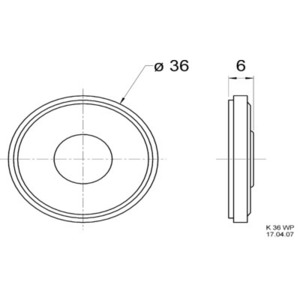 Динамик профессиональный широкополосный Visaton K 36 WP 8 OHM