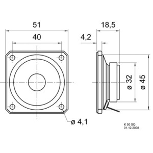 Динамик профессиональный широкополосный Visaton K 50 SQ/8