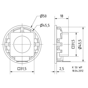 Динамик профессиональный широкополосный Visaton K 50 WP/8