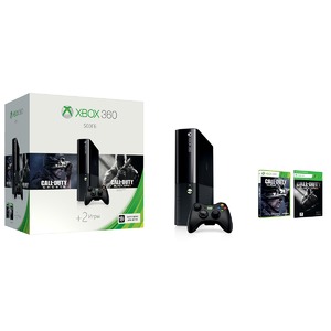 Игровая приставка Microsoft Xbox 360 E 500GB +Call of Duty: Ghosts+Call of Duty: Black Ops 2