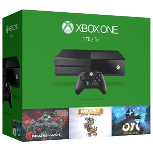 Игровая приставка Microsoft Xbox One 1 TB + Gears of War Ultimate/Rare Replay + код Ori and the Blind Forrest