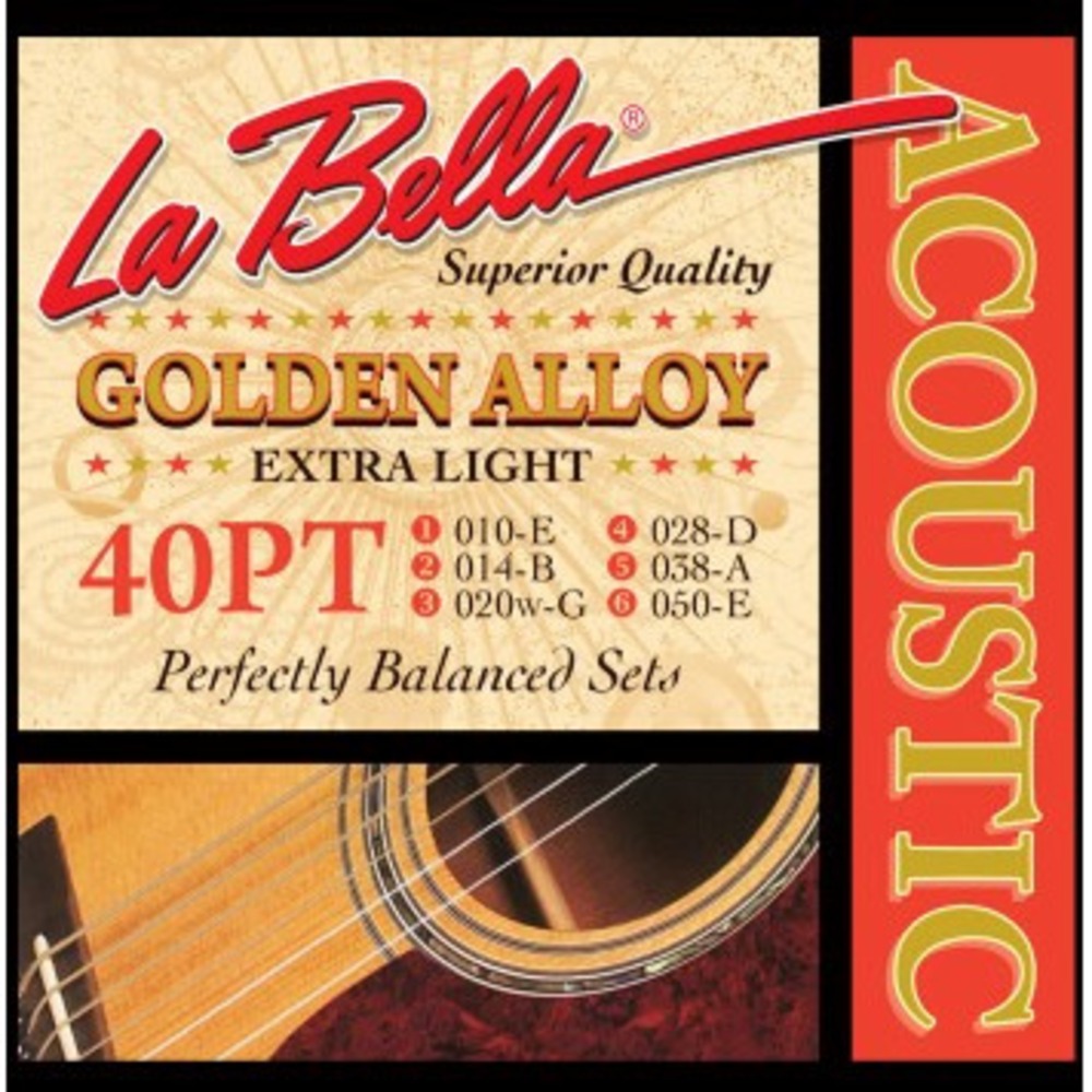 Струны для акустической гитары LA BELLA 40PT