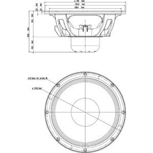 Динамик профессиональный НЧ Eighteen Sound 10NW650/8