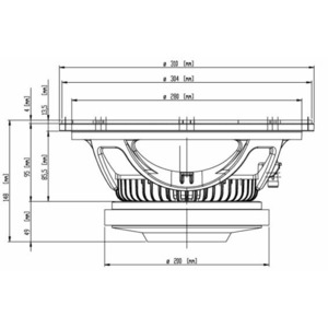 Динамик профессиональный НЧ Eighteen Sound 12W750/4