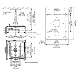 Кронштейн для проектора Panasonic ET-PKD120H