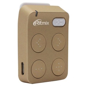 Цифровой плеер mp3 Ritmix RF-2500 4Gb Gold