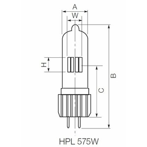 Лампа для светового оборудования Sylvania HPL575 240V