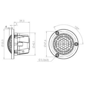 Динамик профессиональный ВЧ ScanSpeak Illuminator D2004/602000