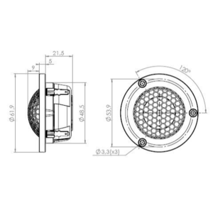 Динамик профессиональный ВЧ ScanSpeak Illuminator D3004/602000