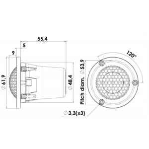Динамик профессиональный ВЧ ScanSpeak Illuminator R3004/602010