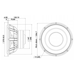 Динамик профессиональный НЧ ScanSpeak Discovery 26W/4558T00