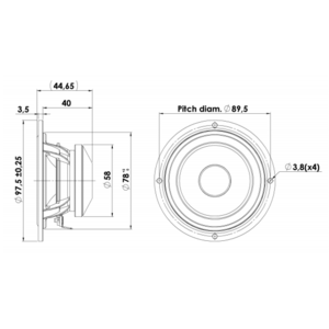 Динамик профессиональный широкополосный ScanSpeak Discovery 10F/8424G00