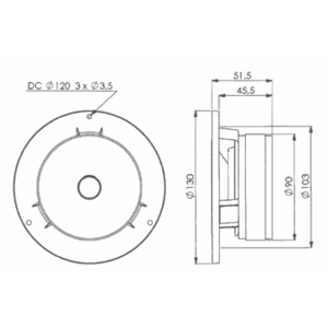 Динамик профессиональный СЧ ScanSpeak 13M/8640-00