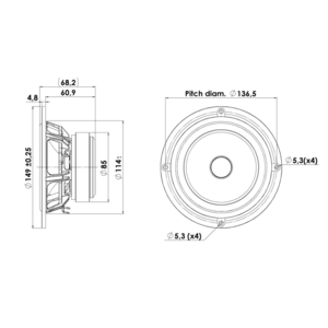 Динамик профессиональный СЧ ScanSpeak Discovery 15M/4624G00