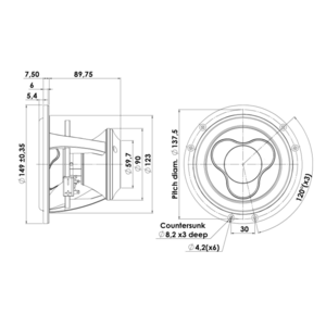 Динамик профессиональный СЧ ScanSpeak Illuminator 15WU/8741T00