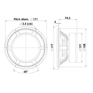 Динамик профессиональный СЧ/НЧ ScanSpeak Classic 18W/8545-00