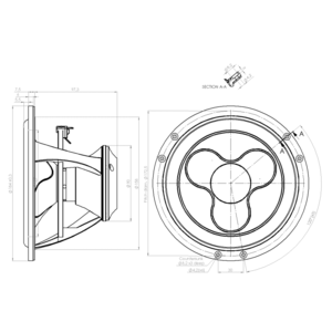 Динамик профессиональный СЧ/НЧ ScanSpeak Illuminator 18WU/4741TO