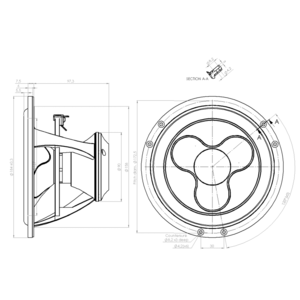 Динамик профессиональный СЧ/НЧ ScanSpeak Illuminator 18WU8741TO