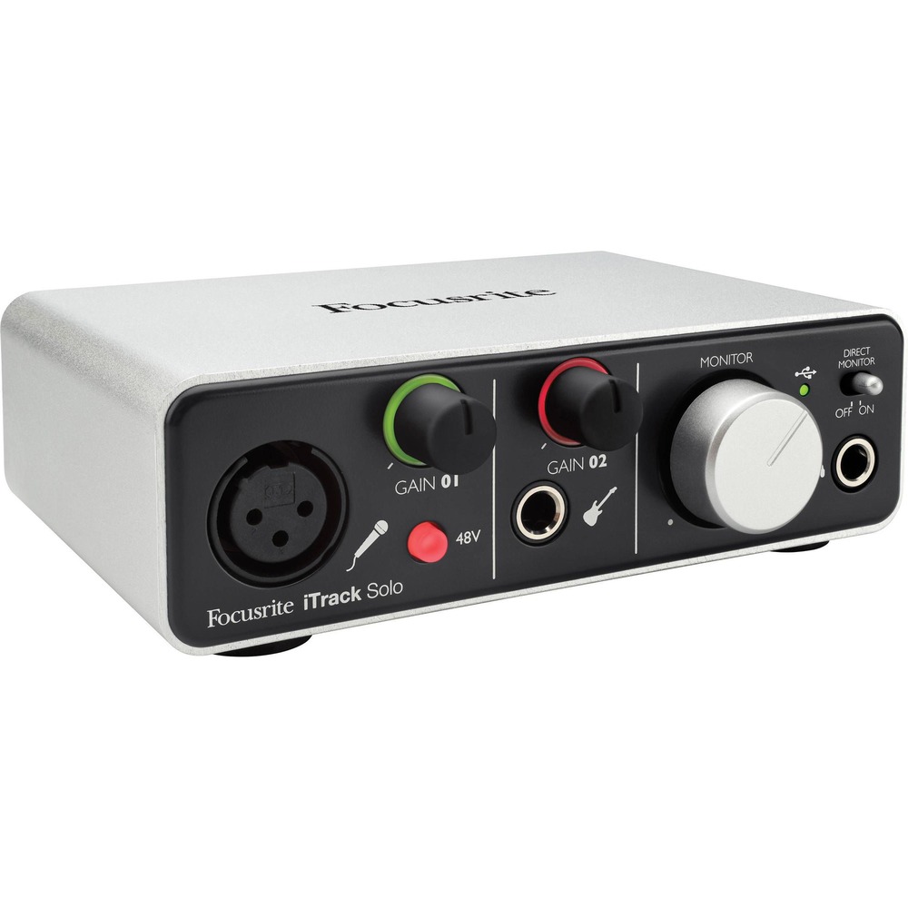 Внешняя звуковая карта с USB FOCUSRITE iTrack Solo (Lightning)