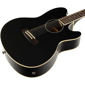 Электроакустическая гитара IBANEZ TCY10E-BK black high gloss