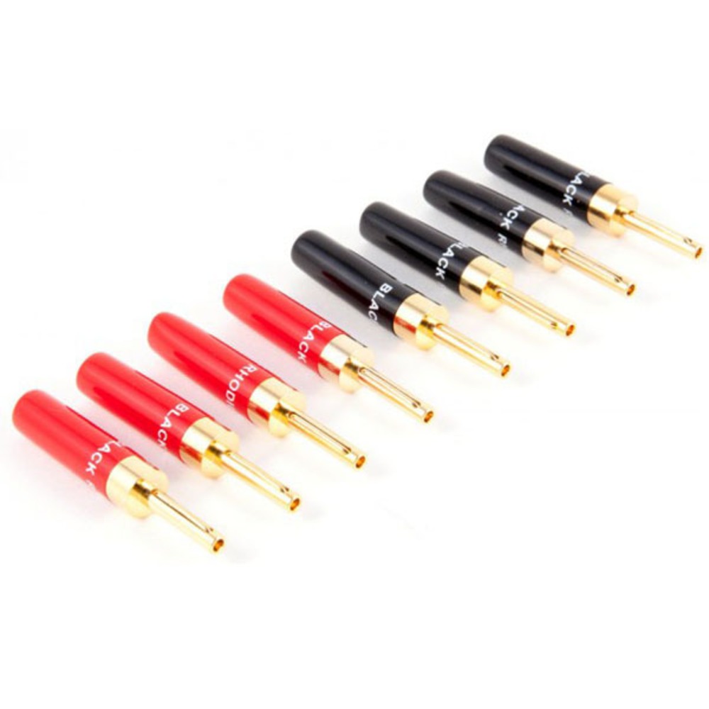 Разъем Банана Black Rhodium Universal Heavy Duty Gold Banana plug Red