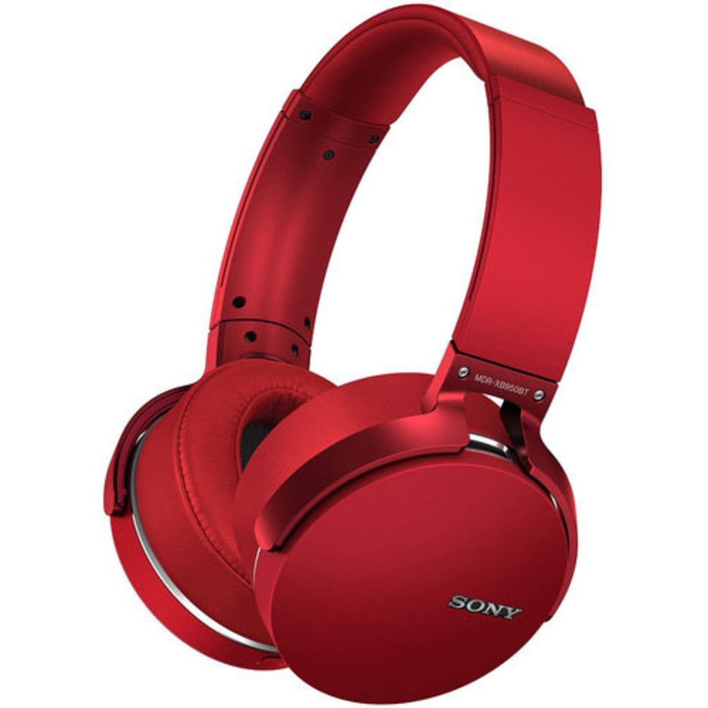 Наушники мониторные беспроводные Sony MDR-XB950BT Red