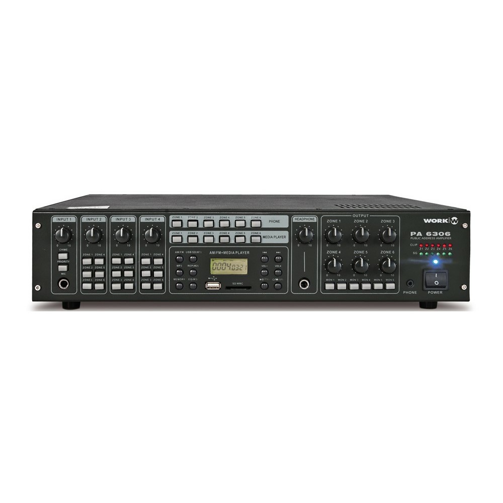 Усилитель трансляционный зональный Work PA 6306