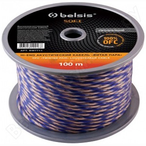 Кабель акустический с катушки двухжильный Belsis BW7712 SOFT