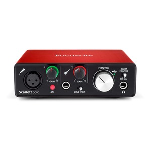 Внешняя звуковая карта с USB FOCUSRITE Scarlett Solo 2nd Gen USB