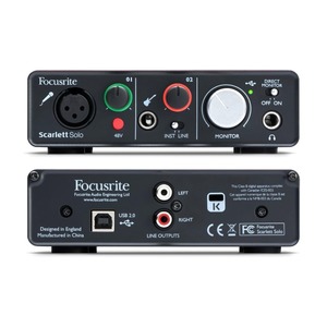 Внешняя звуковая карта с USB FOCUSRITE Scarlett Solo 2nd Gen USB