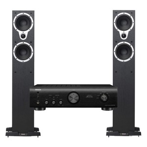 Комплект стерео системы Denon PMA-520AE black + Tannoy Eclipse Three black oak