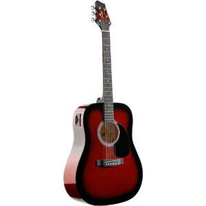 Электроакустическая гитара Stagg SW201-RDS VT
