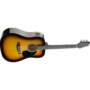 Электроакустическая гитара Stagg SW201-SB VT
