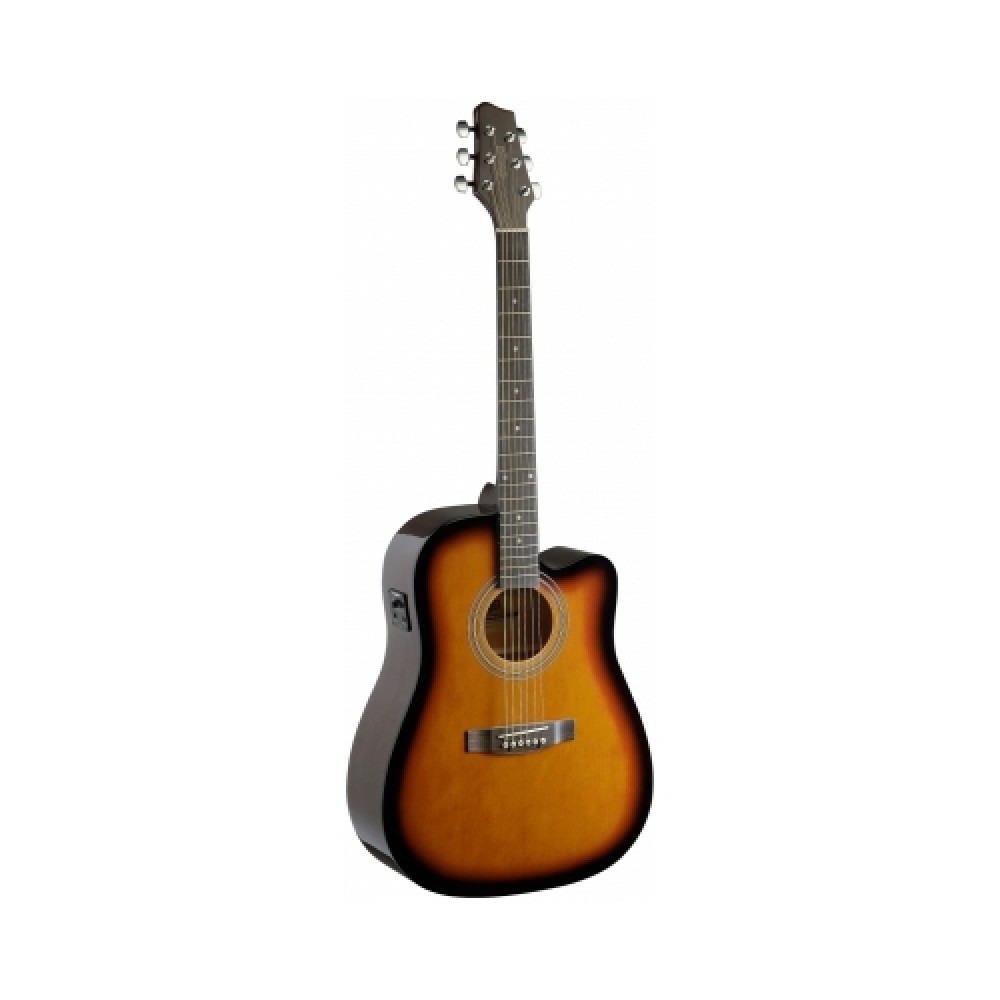 Электроакустическая гитара Stagg SA40DCFI-BS