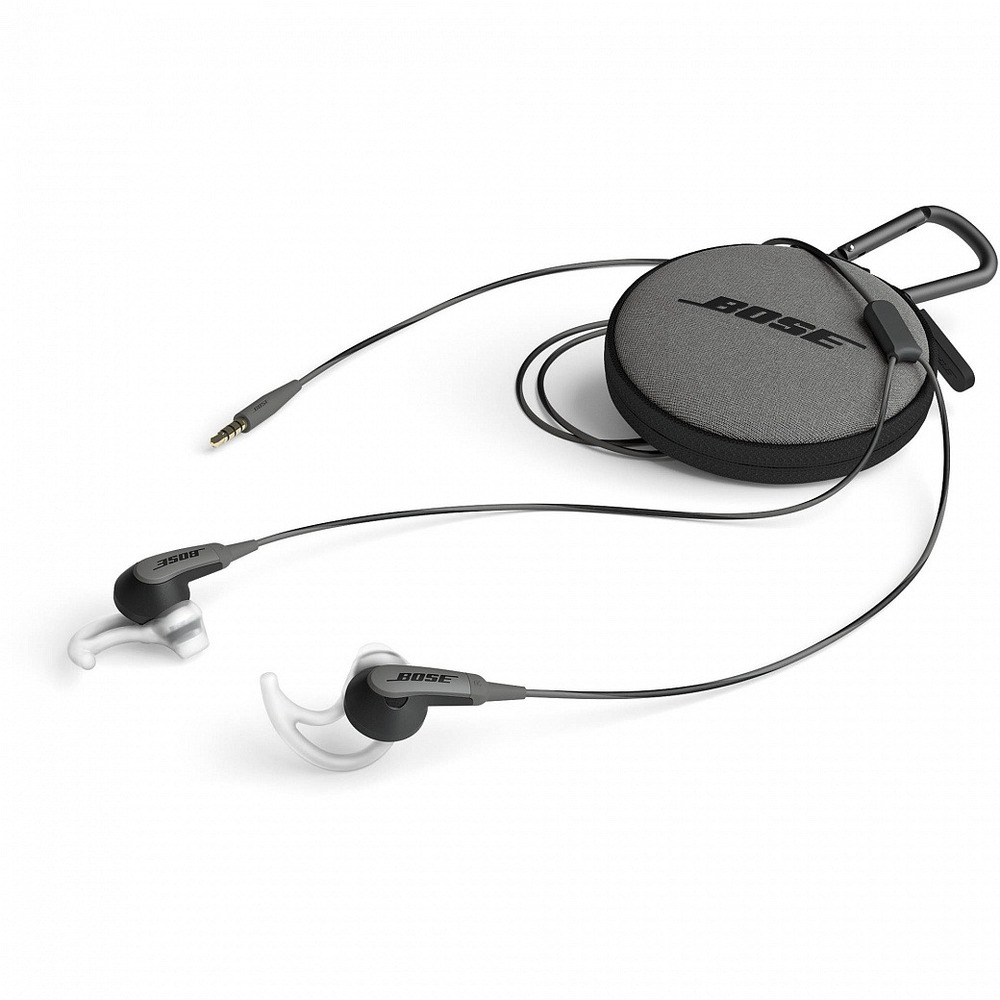 Наушники внутриканальные для спорта Bose SoundSport In-ear (for Apple) Charcoal Black