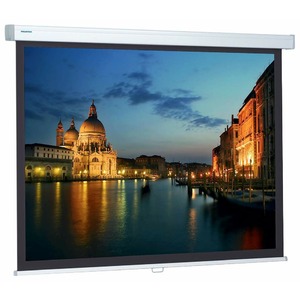 Экран для дома, настенно потолочный с электроприводом Projecta Compact Electrol 128x220 Matte White (10102005)