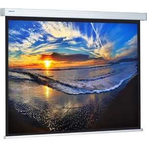 Экран для дома, настенно потолочный с электроприводом Projecta Compact Electrol 128x220 Matte White (10102005)