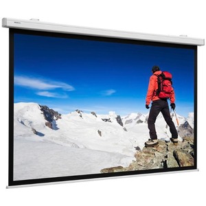 Экран для дома, настенно потолочный с электроприводом Projecta Compact Electrol 128x220 Matte White (10102005)