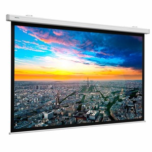 Экран для дома, настенно потолочный с электроприводом Projecta Compact Electrol 128x220 Matte White (10102005)