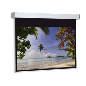 Экран для дома, настенно потолочный с электроприводом Projecta Compact Electrol 128x220 Matte White (10102005)