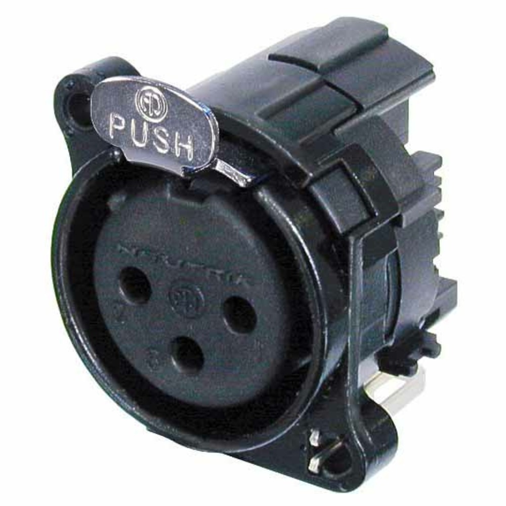 Терминал XLR (Мама) Neutrik NC3FBH1-B