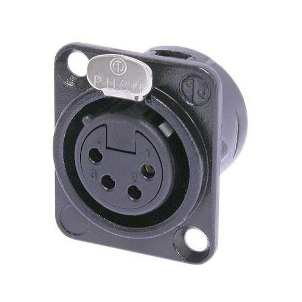 Терминал XLR (Мама) Neutrik NC4FD-L-B-1