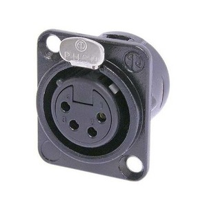 Терминал XLR (Мама) Neutrik NC4FD-L-B-1