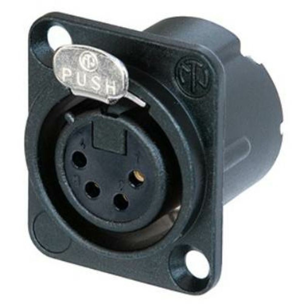 Терминал XLR (Мама) Neutrik NC4FD-LX-B