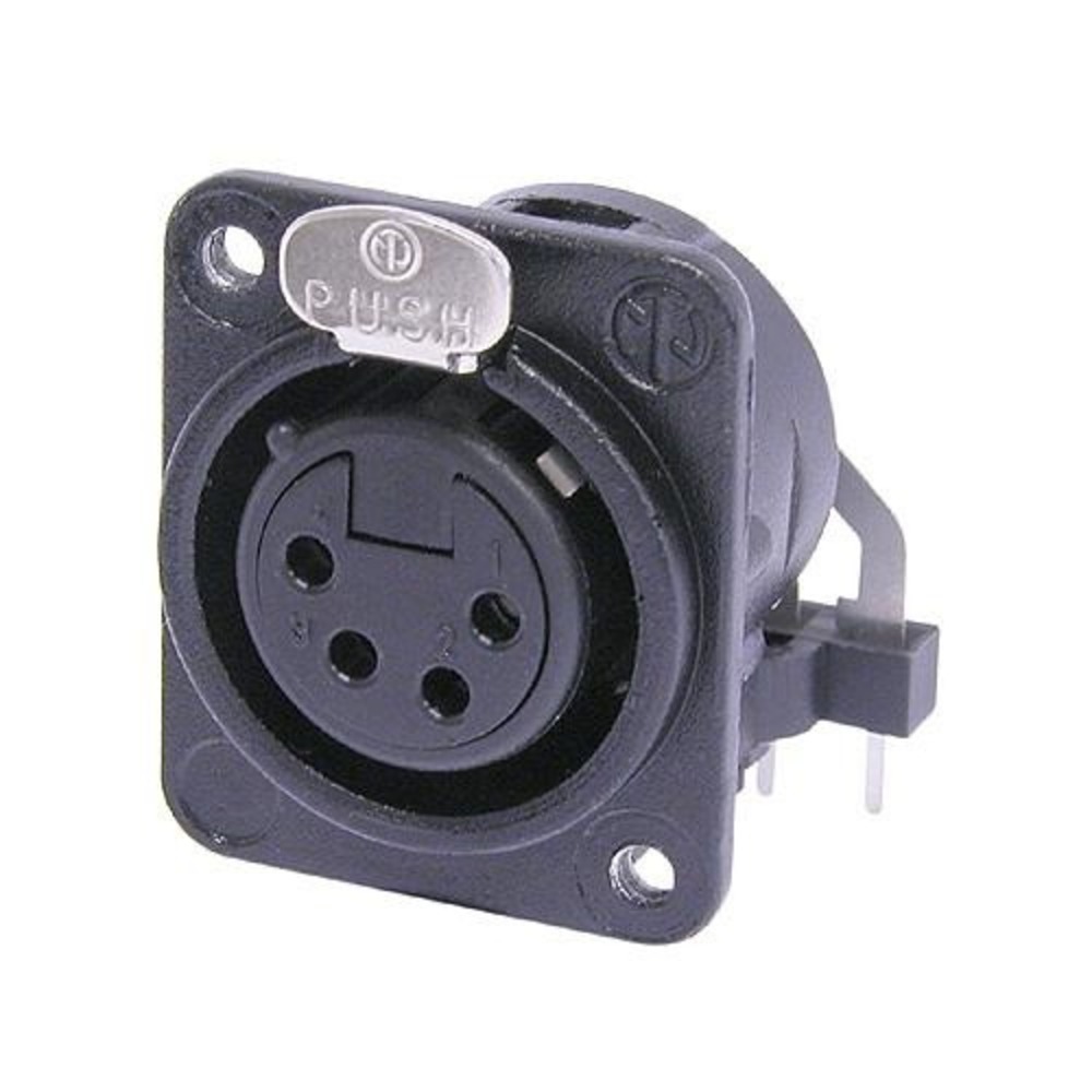 Терминал XLR (Мама) Neutrik NC4FDM3-H-BAG-D