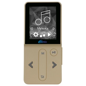 Цифровой плеер mp3 Ritmix RF-4910 8Gb Gold