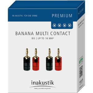 Разъем Банана Inakustik 0081471 Premium Banana Multi Contact 4-Set