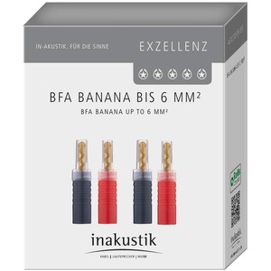 Разъем Банана Inakustik 0081691 Exzellenz BFA Banana 4-Set