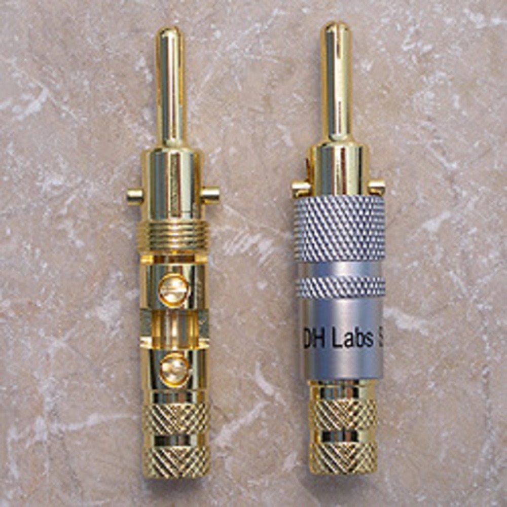 Разъем Банана DH Labs Banana Locking-1 Plug Gold