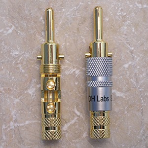 Разъем Банана DH Labs Banana Locking-1 Plug Gold